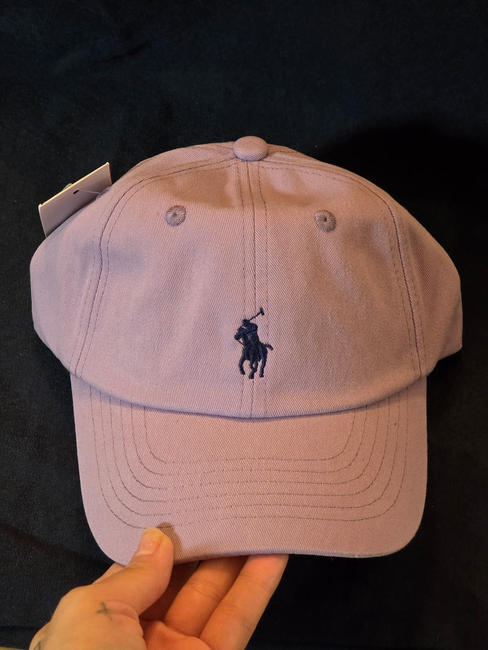 Ralph Lauren Lilac Polo Player Cap - Picture 5 of 6
